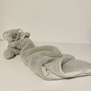 Kellytoy Koala Lovey Gray Plush Holding Blanket Baby Soft Cuddle Security Lovie